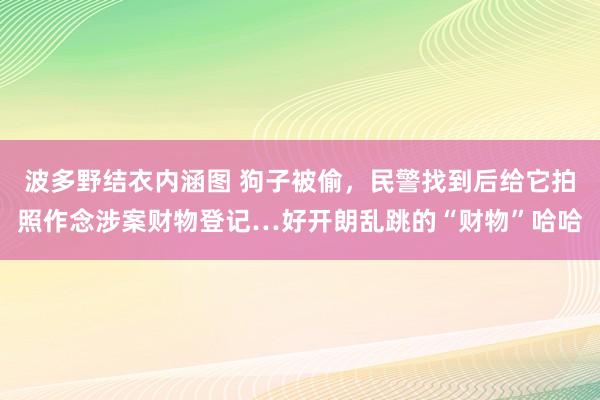 波多野结衣内涵图 狗子被偷，民警找到后给它拍照作念涉案财物登记…好开朗乱跳的“财物”哈哈