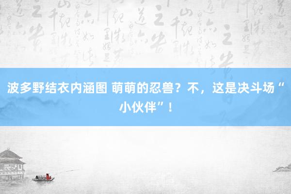 波多野结衣内涵图 萌萌的忍兽？不，这是决斗场“小伙伴”！