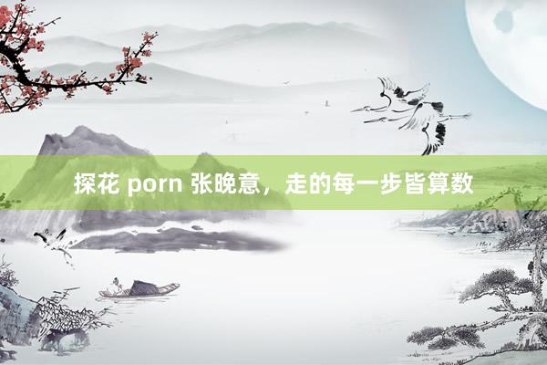 探花 porn 张晚意，走的每一步皆算数