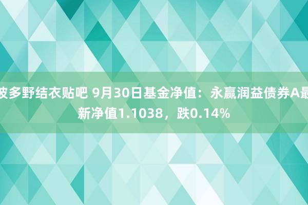 波多野结衣贴吧 9月30日基金净值：永赢润益债券A最新净值1.1038，跌0.14%