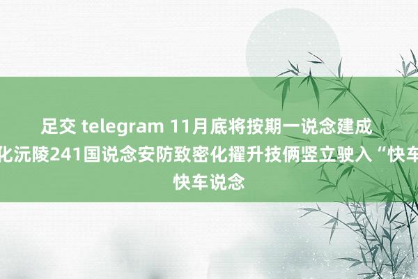 足交 telegram 11月底将按期一说念建成 ！怀化沅陵241国说念安防致密化擢升技俩竖立驶入“快车说念