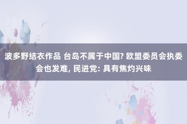 波多野结衣作品 台岛不属于中国? 欧盟委员会执委会也发难, 民进党: 具有焦灼兴味