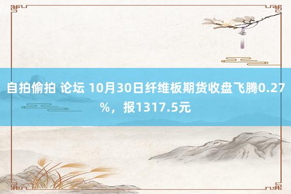 自拍偷拍 论坛 10月30日纤维板期货收盘飞腾0.27%，报1317.5元