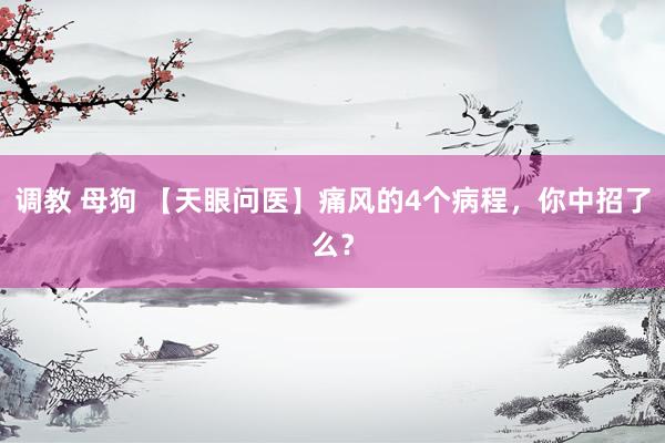 调教 母狗 【天眼问医】痛风的4个病程，你中招了么？