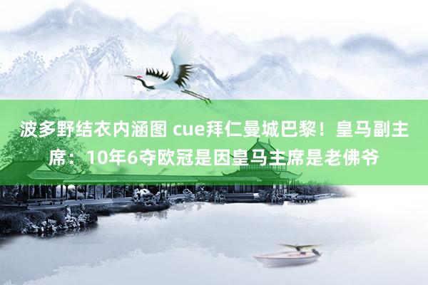 波多野结衣内涵图 cue拜仁曼城巴黎！皇马副主席：10年6夺欧冠是因皇马主席是老佛爷