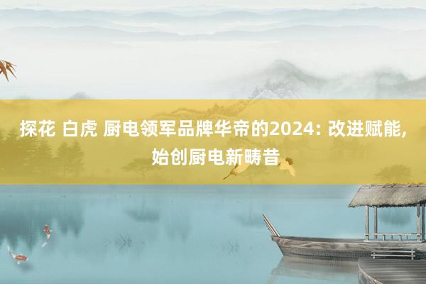 探花 白虎 厨电领军品牌华帝的2024: 改进赋能, 始创厨电新畴昔