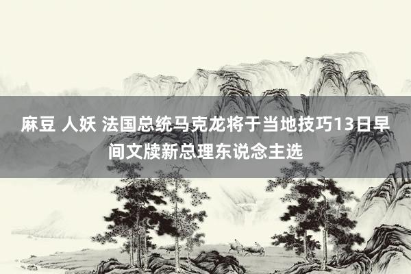 麻豆 人妖 法国总统马克龙将于当地技巧13日早间文牍新总理东说念主选