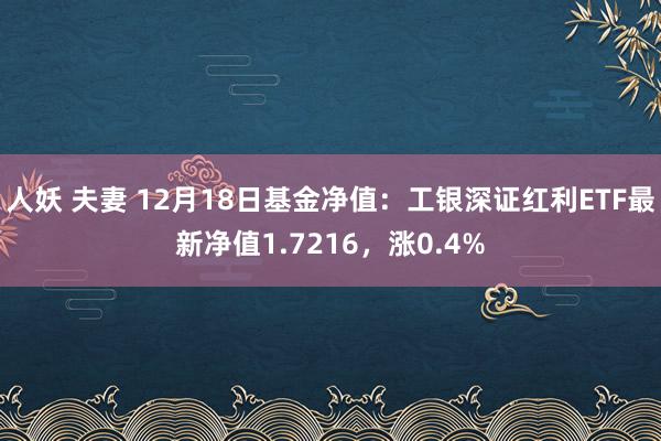 人妖 夫妻 12月18日基金净值：工银深证红利ETF最新净值1.7216，涨0.4%