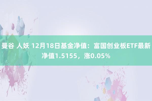 曼谷 人妖 12月18日基金净值：富国创业板ETF最新净值1.5155，涨0.05%