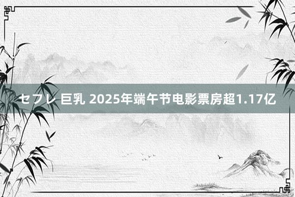セフレ 巨乳 2025年端午节电影票房超1.17亿